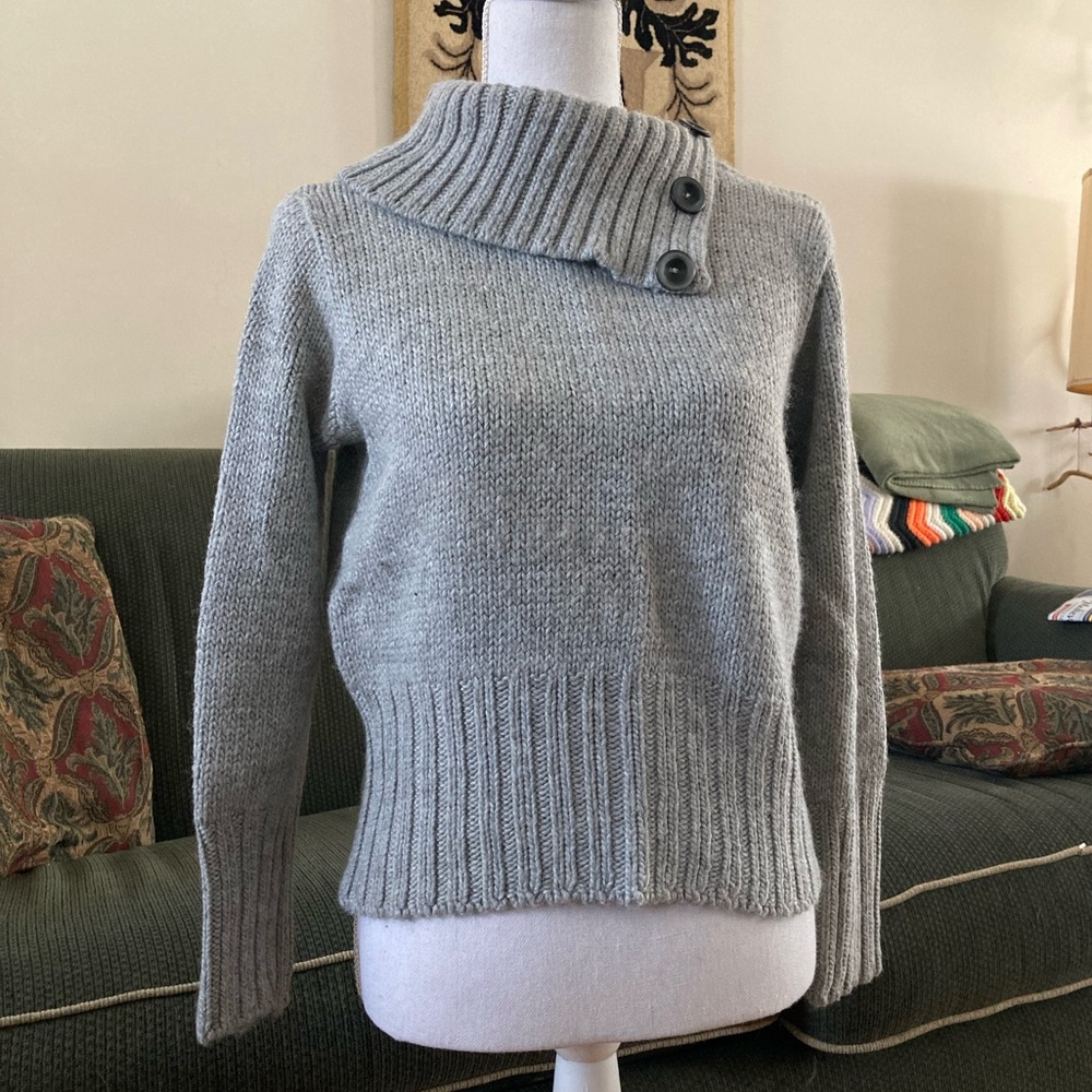 Grey Berretti Wool Sweater Made in Italy